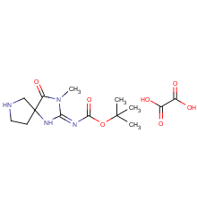 (Z)-tert-butyl (3-methyl-4-oxo-1,3,7-triazaspiro[4.4]nonan-2-ylidene)carbamate oxalate