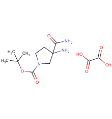 tert-butyl 3-amino-3-carbamoylpyrrolidine-1-carboxylate oxalate