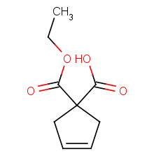 1-ethoxycarbonylcyclopent-3-ene-1-carboxylic Acid