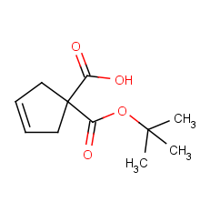 1-(tert-butoxycarbonyl)cyclopent-3-ene-1-carboxylicacid