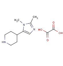 4-(1,2-dimethyl-1H-imidazol-5-yl)piperidine oxalate