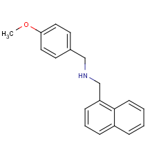 1-(4-methoxyphenyl)-n-(naphthalen-1-ylmethyl)methanamine
